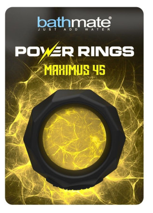 Черное эрекционное кольцо Maximus 45 
