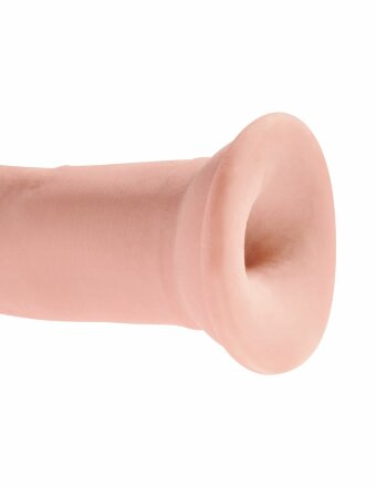 Телесный фаллоимитатор на присоске 9&quot; Triple Density Cock - 26,7 см. 