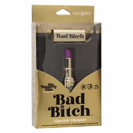 Мини-вибратор в виде тюбика помады Naughty Bits Bad Bitch Lipstick Vibrator 