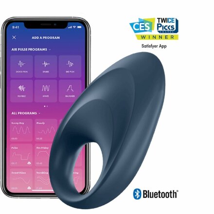 Эрекционное кольцо Satisfyer Mighty One с возможностью управления через приложение 