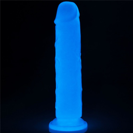Прозрачный, светящийся в темноте фаллоимитатор Lumino Play Dildo - 21 см. 