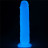 Прозрачный, светящийся в темноте фаллоимитатор Lumino Play Dildo - 21 см. 
