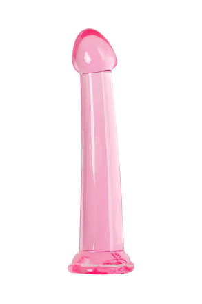 Розовый нереалистичный фаллоимитатор Jelly Dildo L - 20 см. 