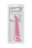 Розовый нереалистичный фаллоимитатор Jelly Dildo L - 20 см. 