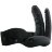Полый страпон с двумя отростками и вибрацией Unisex Vibrating Hollow Strap-On Double Penetrating Dildo - 17,8 см. 