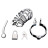 Серебристая клетка для члена Urethral Play Cage 
