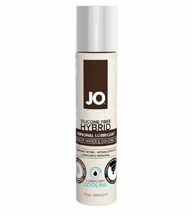 Водно-масляный лубрикант с охлаждающим эффектом JO Silicone free Hybrid Lubricant COOLING  - 30 мл. 