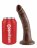 Коричневый фаллоимитатор с присоской 7&quot; Cock - 17,8 см. 