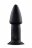 Черный анальный вибратор 5INCH RECHARGEABLE BUTTPLUG - 12,7 см. 