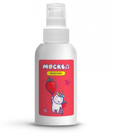 Универсальная смазка с ароматом клубники &quot;Москва Вкусная&quot; - 100 мл. 