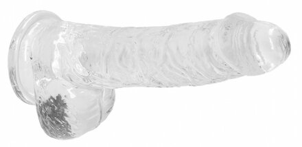 Прозрачный фаллоимитатор Realrock Crystal Clear 7 inch - 19 см. 
