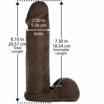 Насадка-реалистик Vac-U-Lock 8&quot; ULTRASKYN Cock - 20,6 см. 