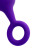 Фиолетовая анальная втулка с ограничительным колечком - 11,5 см. 