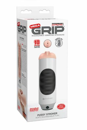 Мастурбатор-вагина Extreme Toyz Mega Grip Vibrating Stroker Mouth 