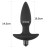 Черная анальная вибропробка Anal Indulgence Collection Fantasy Plug - 14,5 см. 