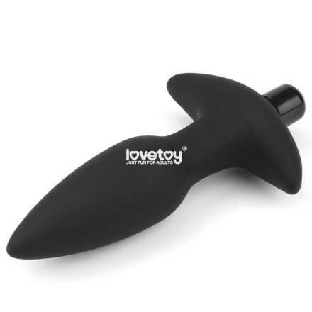 Черная анальная вибропробка Anal Indulgence Collection Fantasy Plug - 14,5 см. 