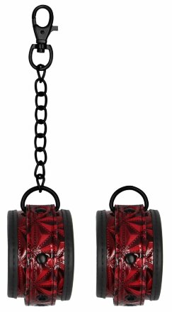 Красно-черные поножи Luxury Ankle Cuffs 