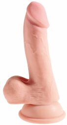Телесный фаллоимитатор на присоске 6,5&quot; Triple Density Cock - 20,3 см.