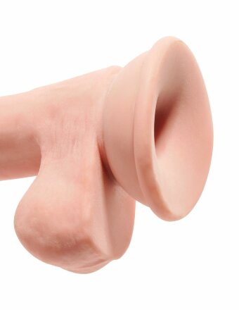 Телесный фаллоимитатор на присоске 6,5&quot; Triple Density Cock - 20,3 см. 