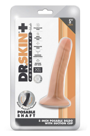 Телесный фаллоимитатор-реалистик 5 Inch Posable Dildo - 13,9 см. 