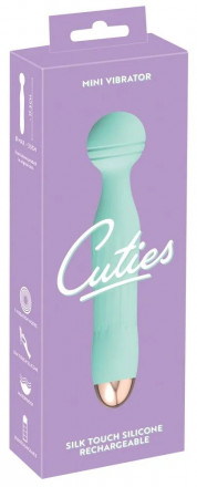 Зеленый мини-вибратор Cuties 2.0 - 17,2 см. 