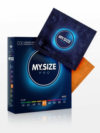 Презервативы MY.SIZE размер 57 - 3 шт. 