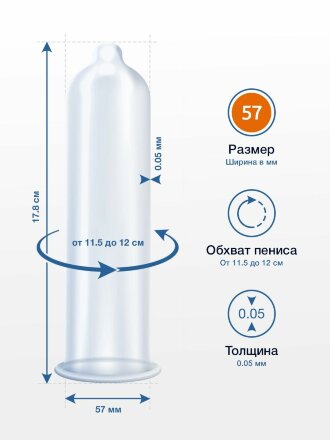 Презервативы MY.SIZE размер 57 - 3 шт. 