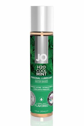 Лубрикант на водной основе с ароматом мяты JO Flavored Cool Mint - 30 мл. 