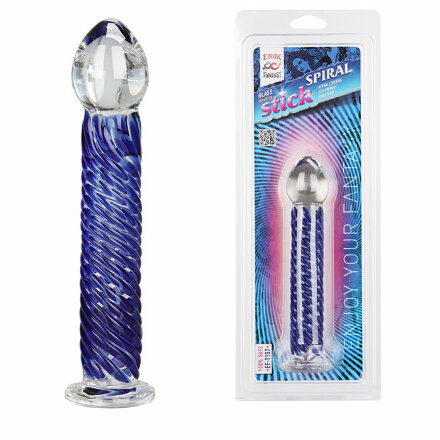 Стеклянный фаллоимитатор Spiral Stick - 17 см. 