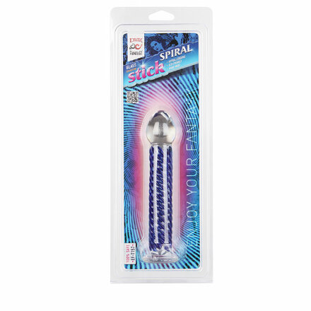 Стеклянный фаллоимитатор Spiral Stick - 17 см. 