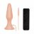 Телесная анальная пробка с вибрацией BOOTYFUL 6INCH SLIM INTRUDER - 15 см. 