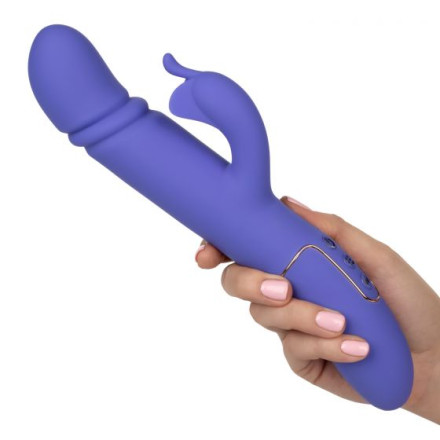 Фиолетовый вибратор-кролик Shameless Seducer - 25,5 см. 