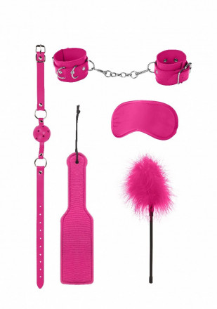 Розовый игровой набор БДСМ Introductory Bondage Kit №4 