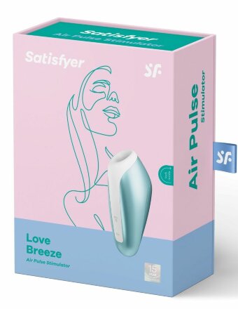 Голубой вакуумный массажер Love Breeze 