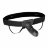 Чёрный полый страпон с вибрацией Unisex Vibrating Hollow Strap-On - 14 см. 