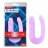 Фиолетовый двусторонний фаллоимитатор Hi-Rubber - 34 см. 