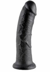 Чёрный фаллоимитатор 8&quot; Cock - 20,3 см.