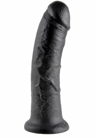 Чёрный фаллоимитатор 8&quot; Cock - 20,3 см. 