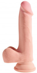 Телесный фаллоимитатор на присоске 7.5&quot; Triple Density Cock - 22,9 см.