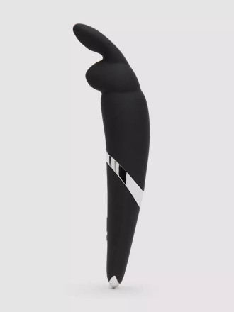 Черный вибратор Rabbit Rechargeable Wand Vibrator - 26,7 см. 