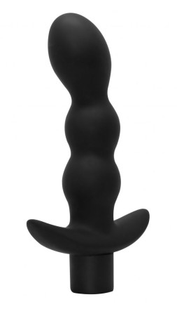 Чёрный анальный вибромассажёр Naughty - 14,5 см. 
