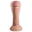 Телесный вибратор-реалистик на присоске 6  Vibrating Silicone Dual Density Cock - 17,8 см. 
