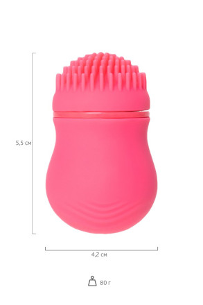 Розовый стимулятор клитора PPP CURU-CURU BRUSH ROTER 