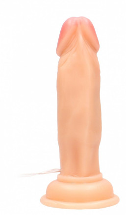 Телесный вибратор-реалистик Vibrating Realistic Cock 6  - 15 см. 