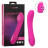 Розовый вибромассажер Insatiable G Inflatable G-Wand с функцией расширения - 21,5 см. 