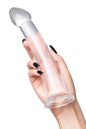 Прозрачный нереалистичный фаллоимитатор Jelly Dildo XL - 22 см. 