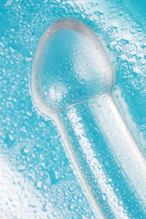Прозрачный нереалистичный фаллоимитатор Jelly Dildo XL - 22 см. 