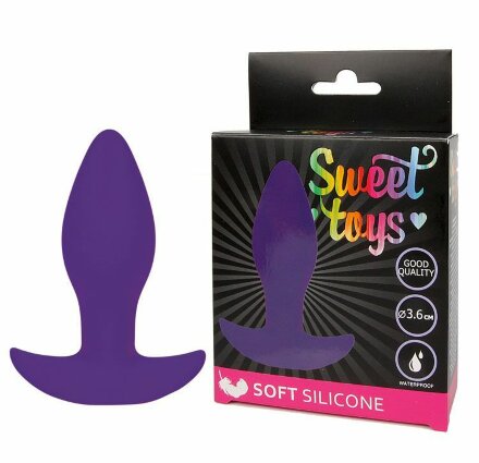 Фиолетовая анальная втулка Sweet Toys - 8,5 см. 