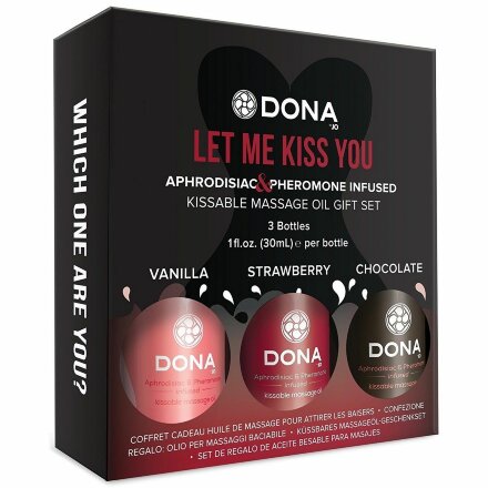 Подарочный набор массажных масел DONA Let me kiss you 
