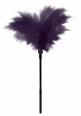 Пластиковая метелочка с фиолетовыми пёрышками Small Feather Tickler - 32 см. 
